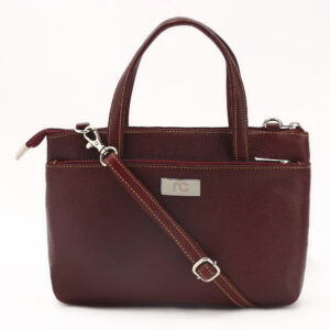 genuine leather handbag for women brown