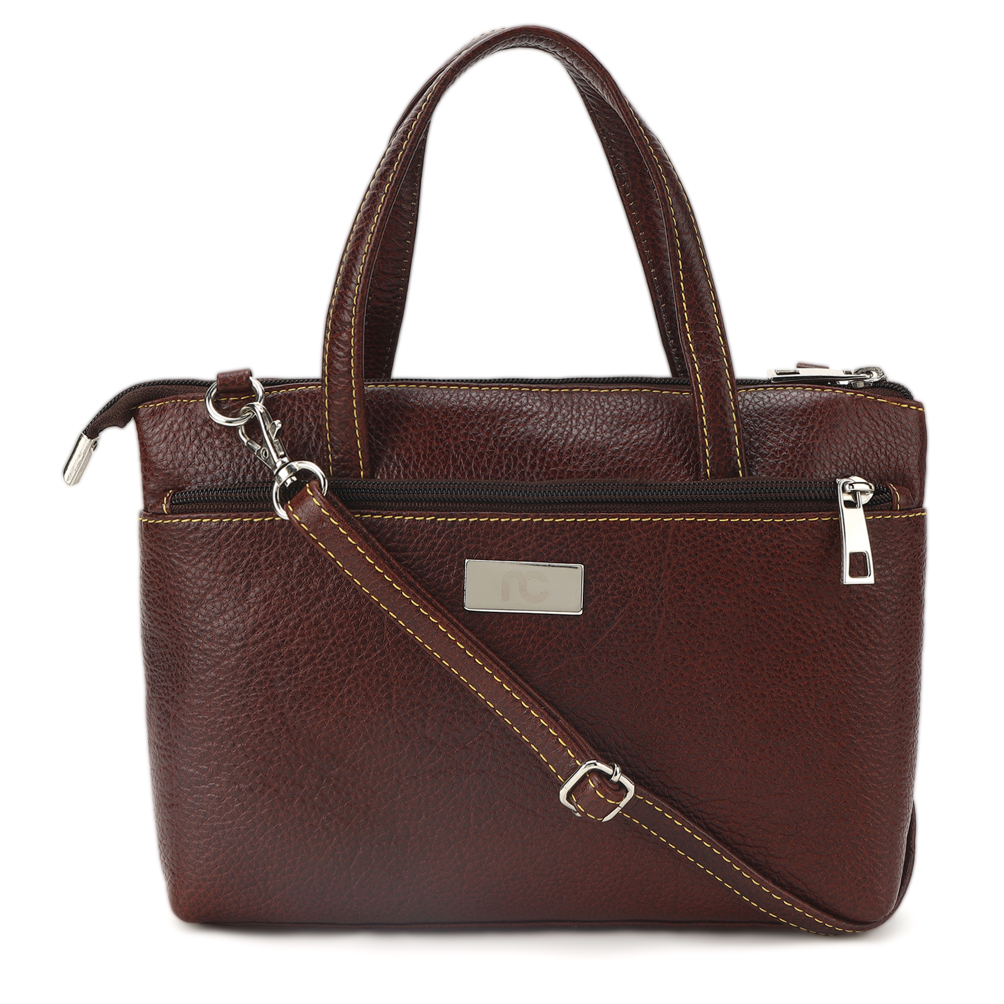 Luxury Brown Leather Handbag for Women by Nation Crafts